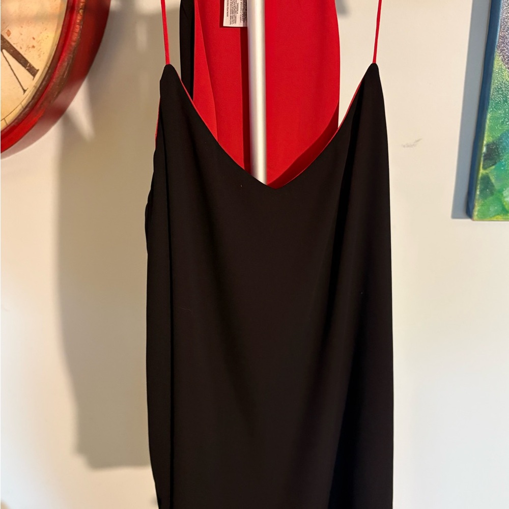 Express Reversible Barcelona Tank Top Black and Red L Large
